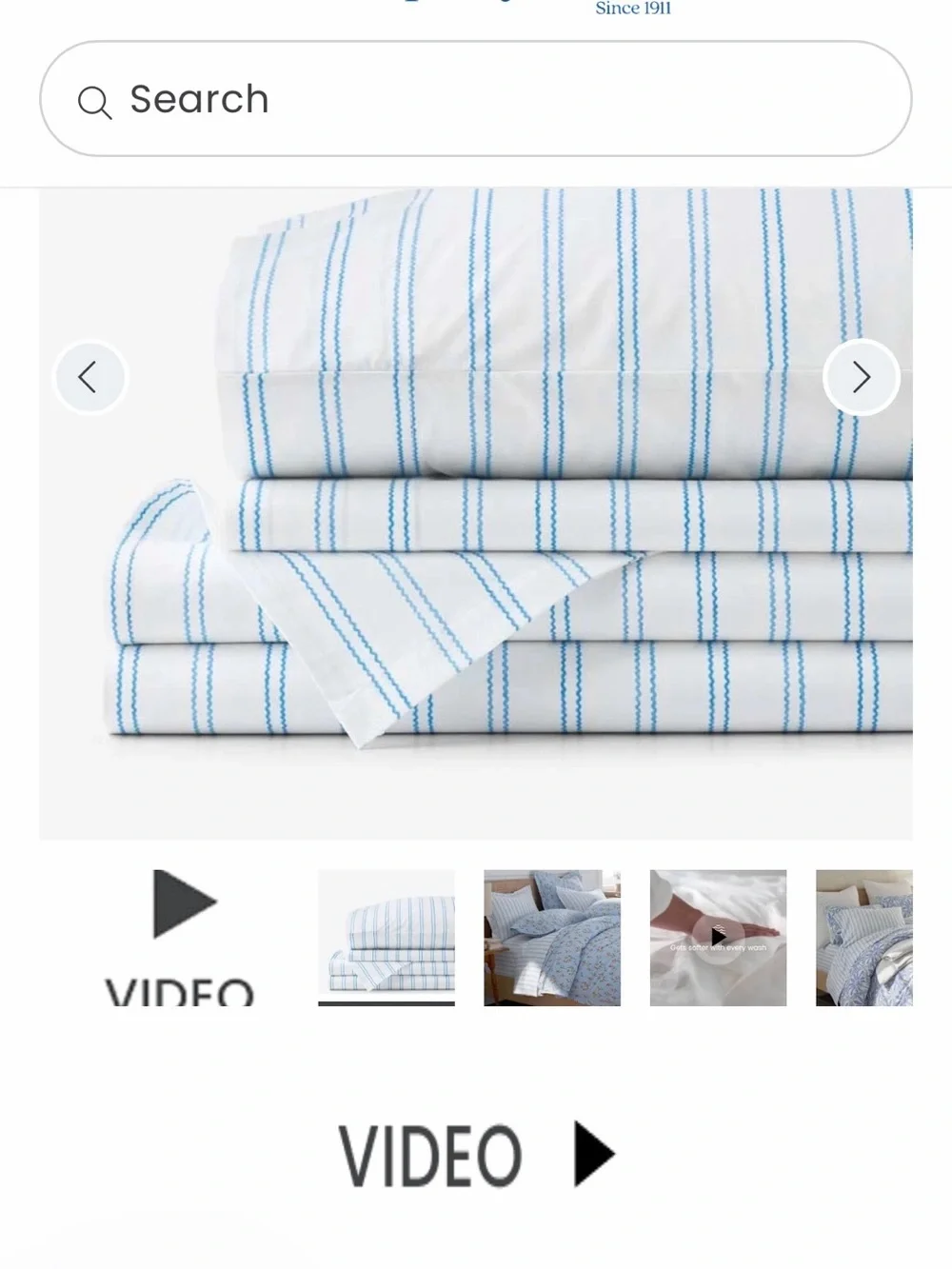 The Company Store Brand new squiggle stripe duvet cover - Queen